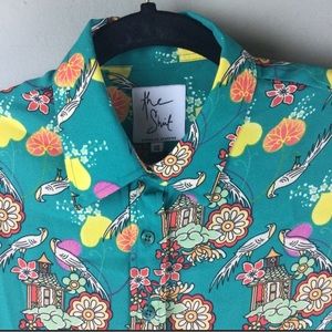 Silk Bird shirt blouse 2 4 rare